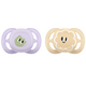 Suzete Ultra Start Philips Avent, 0-2 luni, 2 bucati, Mov/Portocaliu, Eyes, SCF075/03, Philips 662701