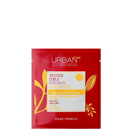 Masca pentru par cret pre-samponare cu Hibiscus si unt de Shea, 50 ml, Urban Care