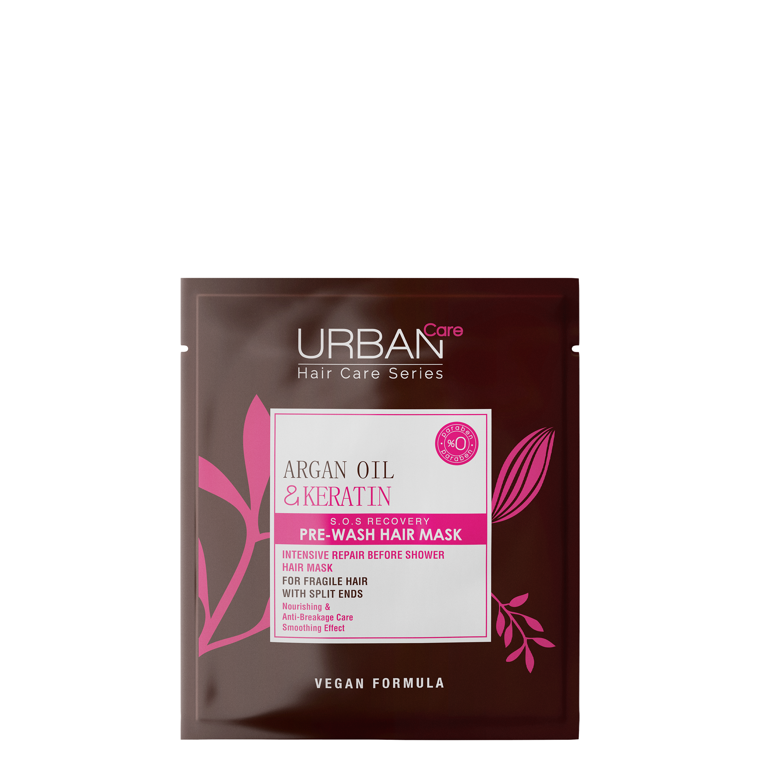 Masca pentru par pre-samponare cu ulei de Argan si Keratina, 50 ml, Urban Care