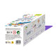 Kit rola de desenat pe numere cu 4 creioane cerate Subacvatic - Haku Yoka, +3 ani, 2 metri, Avenir 662715