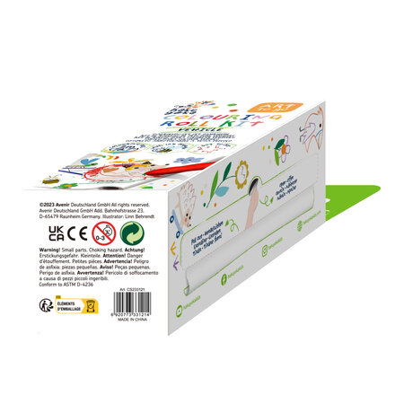 Kit rola de desenat pe numere cu 4 creioane cerate Uneste Punctele Vehicule, 2 metri, 3 ani+, Haku Yoka 662723
