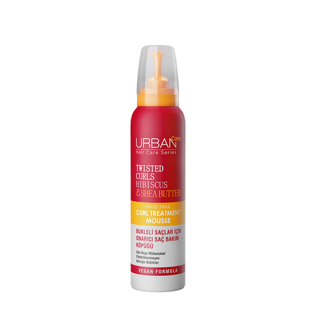 Tratament spuma pentru par cret cu Hibiscus si unt de Shea, 150 ml, Urban Care