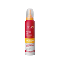 Tratament spuma pentru par cret Hibiscus si unt de Shea, 150 ml, Urban Care