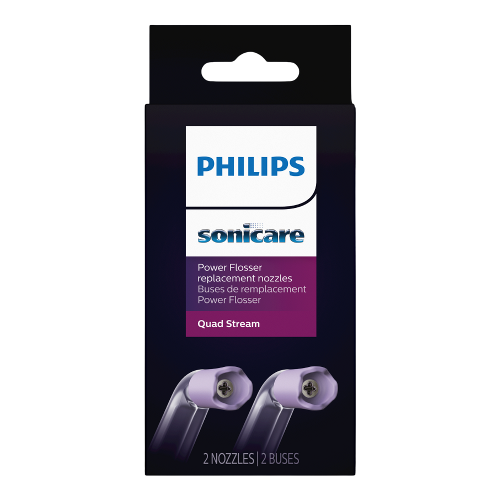 Capete irigator oral Philips Sonicare F3 Quad Stream nozzle, 2 bucati, HX3062/00, Philips