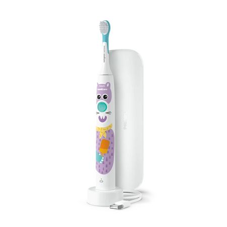 Periuta de dinti electrica + toc Philips Sonicare For Kids Design a Pet Edition, HX3603/01, Philips