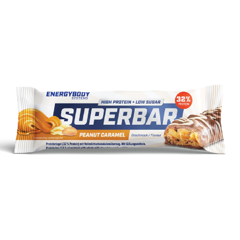 Baton proteic, Peanut Caramel, 50 g, Superbar