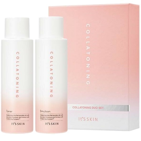 Oferta pachet Toner facial, 150 ml + Emulsie faciala 150 ml, Collatoning, Its Skin