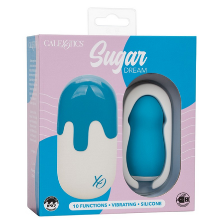 Stimulator Sugar Dream, 10 functii de vibratie, Albastru, CalExotics 662957