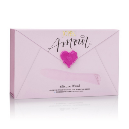 Dispozitiv stimulare intima Amour Wand, 7 functii, Roz, Jopen 663014