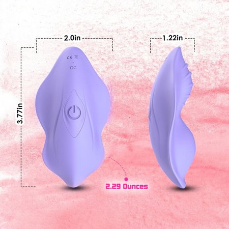 Vibrator din silicon cu telecomanda, 9 moduri de vibratie, Mov, Armony 663091