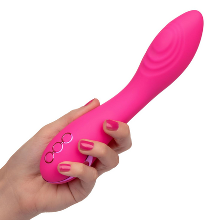 Vibrator din silicon Surf City Centerfold, 10 functii de vibratie, Roz, California Dream 663104