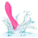 Vibrator din silicon Surf City Centerfold, 10 functii de vibratie, Roz, California Dream 663103