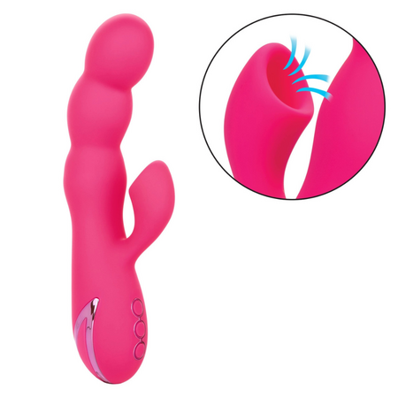 Vibrator Oceanside Orgasm, 10 functii de vibratie, Rosu, California Dream 663109