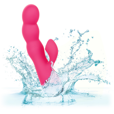 Vibrator Oceanside Orgasm, 10 functii de vibratie, Rosu, California Dream 663110