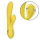 Vibrator din silicon San Diego Seduction, 10 functii de vibratie, Galben, California Dream 663118