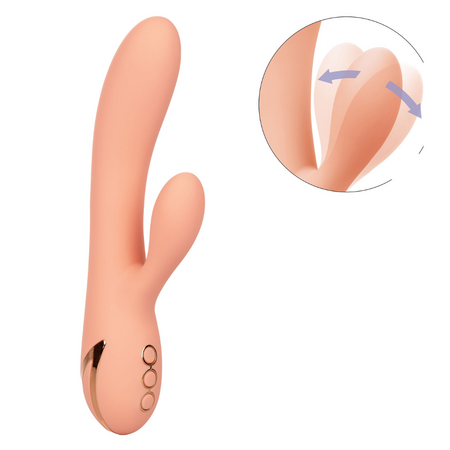 Vibrator din silicon Monterey Magic, 10 functii de vibratie, Portocaliu, California Dream 663126