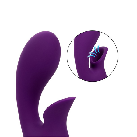 Vibrator din silicon Huntington Beach, 10 functii de vibratie, Violet, California Dream 663138