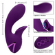 Vibrator din silicon Huntington Beach, 10 functii de vibratie, Violet, California Dream 663134