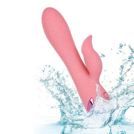 Vibrator din silicon Pasadena Player, 10 functii de vibratie, Roz, California Dream 663144