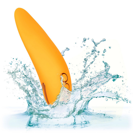 Vibrator din silicon Hollywood Hottie, 10 functii de vibratie, Galben, California Dream 663159