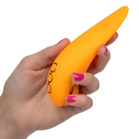 Vibrator din silicon Hollywood Hottie, 10 functii de vibratie, Galben, California Dream 663160