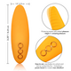 Vibrator din silicon Hollywood Hottie, 10 functii de vibratie, Galben, California Dream 663164