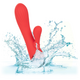 Vibrator din silicon Palisades Passion, 10 functii de vibratie, Rosu, California Dream 663168