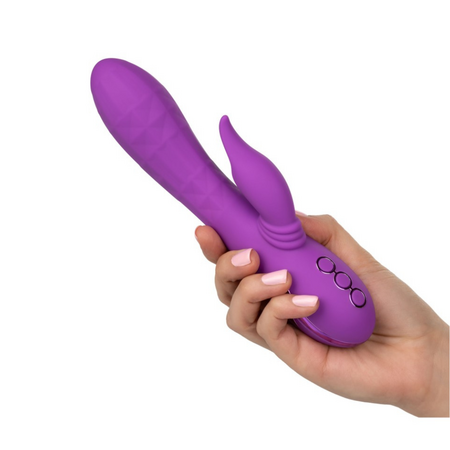 Vibrator din silicon Valley Vamp, 10 functii de vibratie, Violet, California Dream 663188