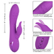 Vibrator din silicon Valley Vamp, 10 functii de vibratie, Violet, California Dream 663185