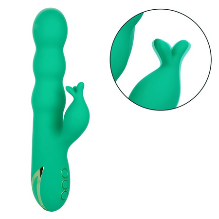 Vibrator din silicon Sonoma, 10 functii de vibratie, Verde, California Dream 663198