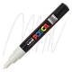 Marker pe baza de apa PC-1M Uni, 0.7 MM, Alb, Posca 663437
