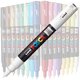 Marker pe baza de apa PC-1M Uni, 0.7 MM, Alb, Posca 663438