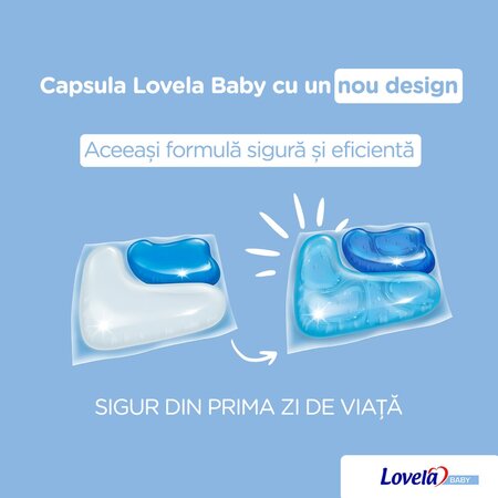 Detergent capsule pentru rufe albe si colorate, 11 bucati, Lovela Baby 663234