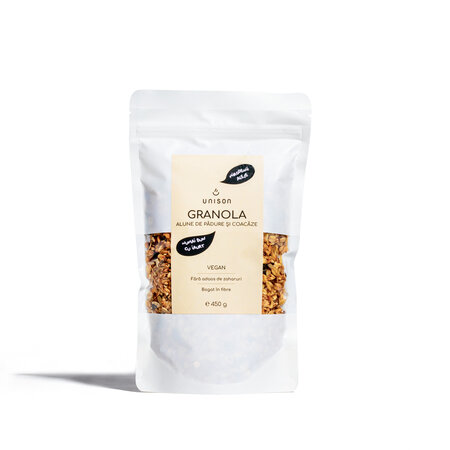 Granola cu Alune de padure si Coacaze negre, 450 g