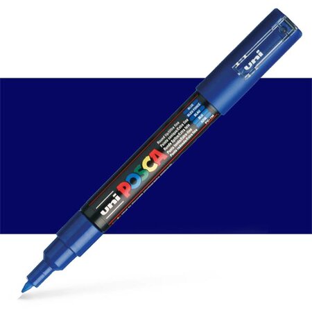 Marker pe baza de apa PC-1M Uni, 0.7 MM, Albastru, Posca 663442