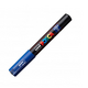 Marker pe baza de apa PC-1M Uni, 0.7 MM, Albastru, Posca 663439