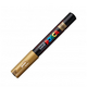 Marker pe baza de apa PC-1M Uni, 0.7 MM, Auriu, Posca 663455
