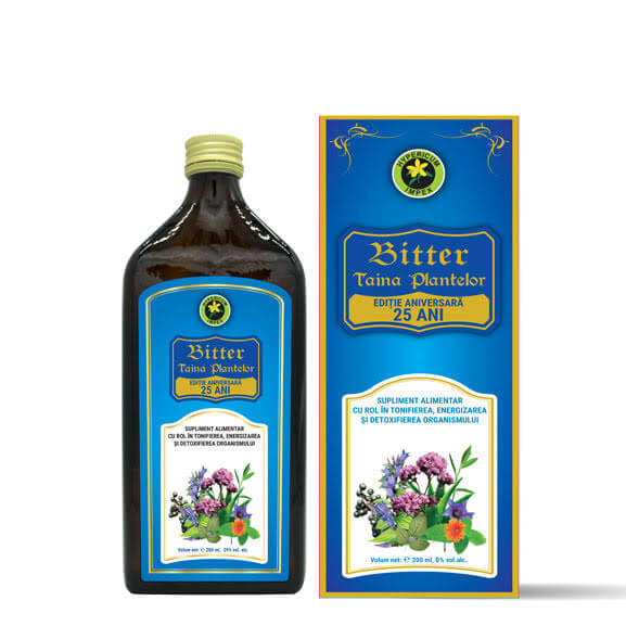 Bitter fara alcool Taina Plantelor, 200 ml, Hypericum