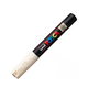 Marker pe baza de apa PC-1M Uni, 0.7 MM, Ivory, Posca 663521