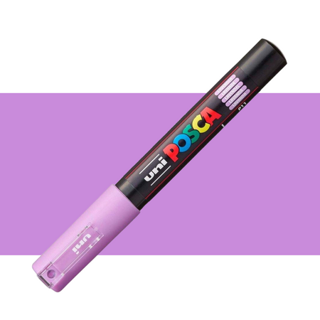 Marker pe baza de apa PC-1M Uni, 0.7 MM, Mov Lavanda, Posca 663467