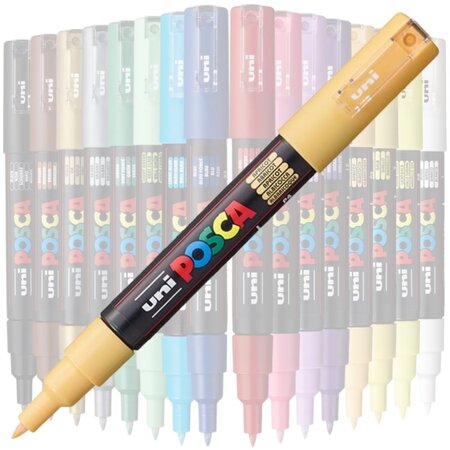 Marker pe baza de apa PC-1M Uni, 0.7 MM, Portocaliu Caisa, Posca 663475