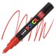 Marker pe baza de apa PC-1M Uni, 0.7 MM, Rosu, Posca 663487