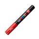 Marker pe baza de apa PC-1M Uni, 0.7 MM, Rosu, Posca 663486