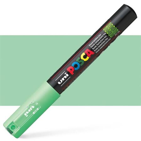 Marker pe baza de apa PC-1M Uni, 0.7 MM, Verde deschis, Posca 663504