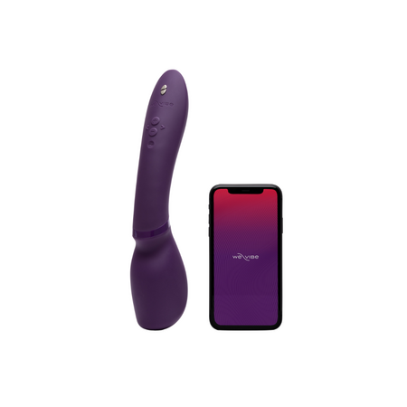 Vibrator din silicon Wand 2, 10 modele de vibratie, Violet, 1 bucata, We-Vibe 663535