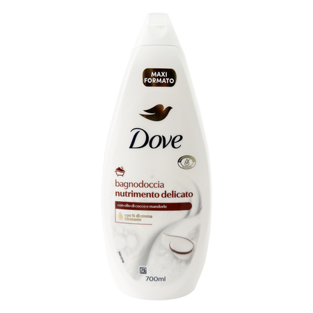 Gel de dus cu cocos si migdale Nutrimento Delicato, 700 ml, Dove