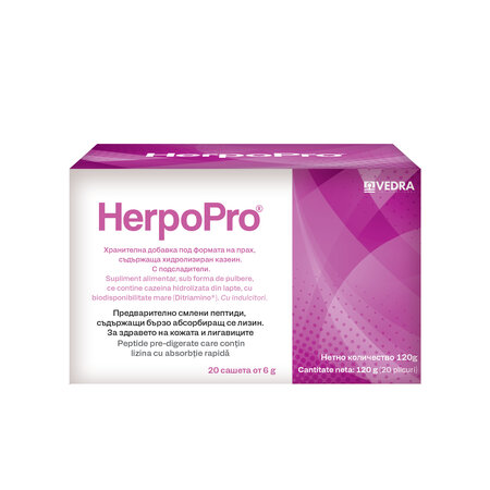 Herpopro, 20 plicuri x 6 g, Vedra