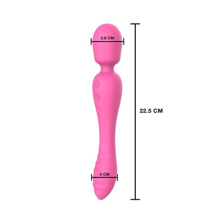 Vibrator 2 in 1 Wand Evermore, Roz, ToyJoy 663551