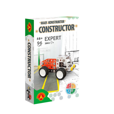 Joc de constructie Camioneta PickUp Expert Van, 96 piese, + 8 ani, Alexander Toys