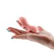 Vibrator din silicon cu suport pentru deget Desire Fingerella, Roz, Novelties 663570